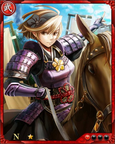 《戰國炎舞》N武將[深紅的女突撃隊長]山縣昌