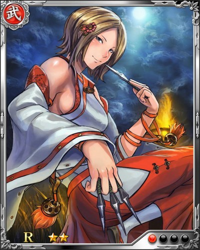 《戰國炎舞》R武將[流浪巫女]望月千代