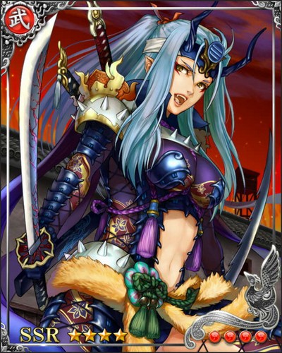 《戰國炎舞》SR武將[羅刹女]吉川元春