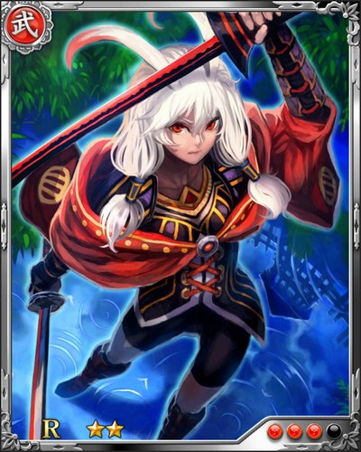 《戰國炎舞》R武將[成田家的猛女]成田甲斐