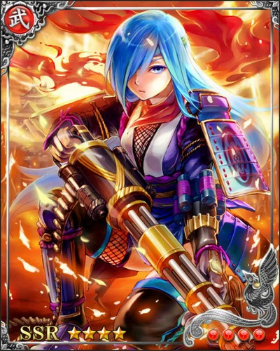 《戰國炎舞》SR武將[關東亂射姬]瀧川一益